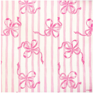 Napkin Dinner Paviot Ruban Rose