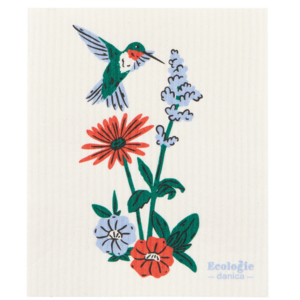 Now Designs Swedish Cloth Hummingbird Floral
