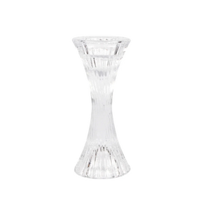 Harman Candle Holder Sculpted Glass 6.5 Inch