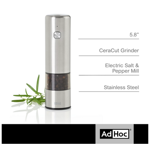Adhoc AdHoc iMILL Electric Pepper or Salt Mill 13 cm Adhoc AdHoc iMILL Electric Pepper or Salt Mill 13 cm