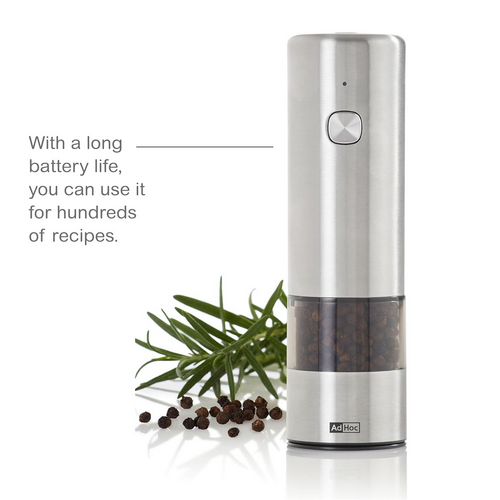 Adhoc AdHoc iMILL Electric Pepper or Salt Mill 13 cm Adhoc AdHoc iMILL Electric Pepper or Salt Mill 13 cm