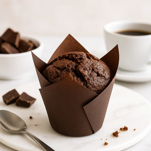 Regency Muffin Baking Cups Tulip Shaped Brown