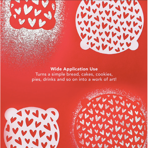 TALISMAN DESIGNS Stencil Hearts Set of 4 Sizes