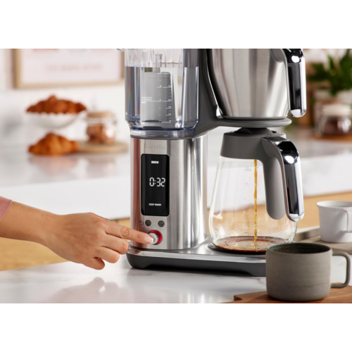 Coffee Maker the Luxe Brewer Glass Brushed Stainless 12 Cup