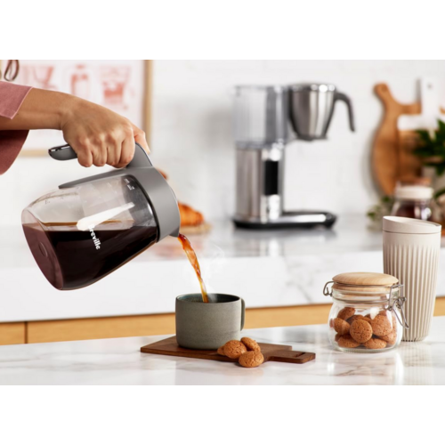 Coffee Maker the Luxe Brewer Glass Brushed Stainless 12 Cup