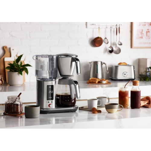 Coffee Maker the Luxe Brewer Glass Brushed Stainless 12 Cup