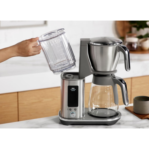 Coffee Maker the Luxe Brewer Glass Brushed Stainless 12 Cup