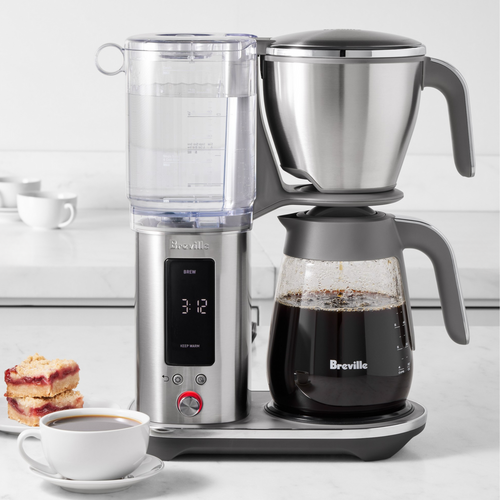 Coffee Maker the Luxe Brewer Glass Brushed Stainless 12 Cup