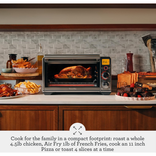 The Smart Oven Air Fryer Compact Brushed Stainless