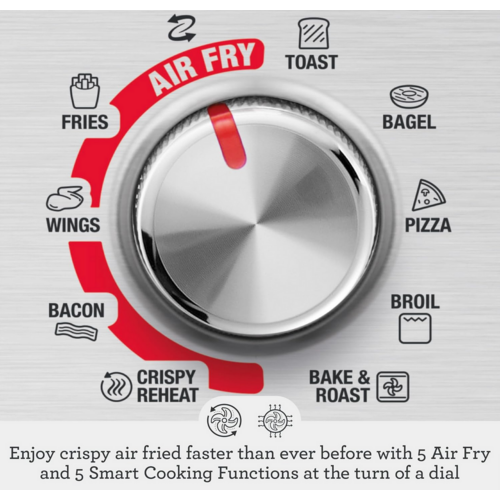 The Smart Oven Air Fryer Compact Brushed Stainless