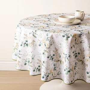 Texstyles Deco Tablecloth Floral Mist 70 Inch Round