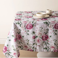 Tablecloth Wild Roses 58 x 78 Inch