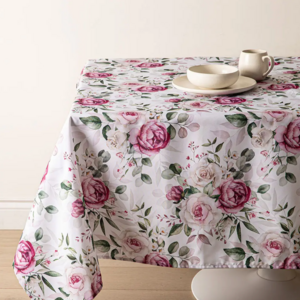 Texstyles Deco Tablecloth Wild Roses 58 x 94 Inch