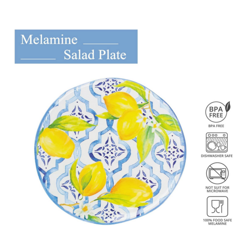 UPware Salad Plate Lovely Lemons