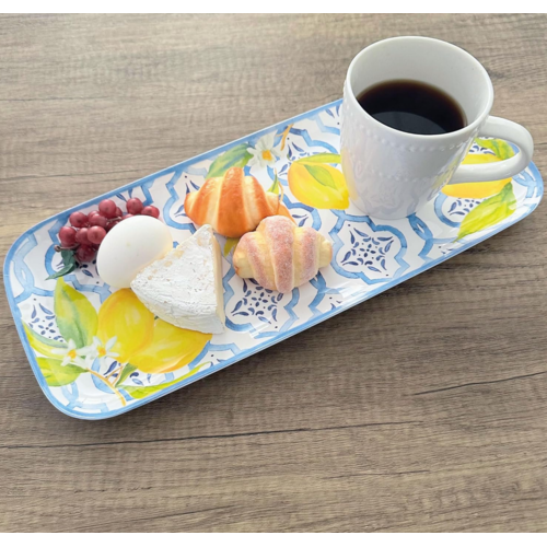 UPware Rectangular Tray Lovely Lemons 15 Inch