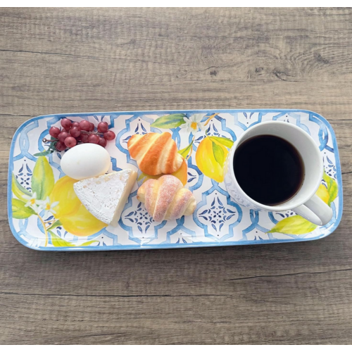 UPware Rectangular Tray Lovely Lemons 15 Inch