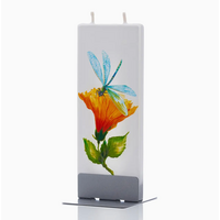 Flat Candle Dragon Fly with Hibiscus