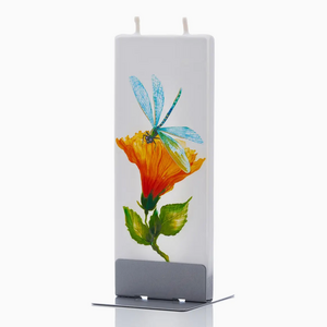 Flatyz Flat Candle Dragon Fly with Hibiscus