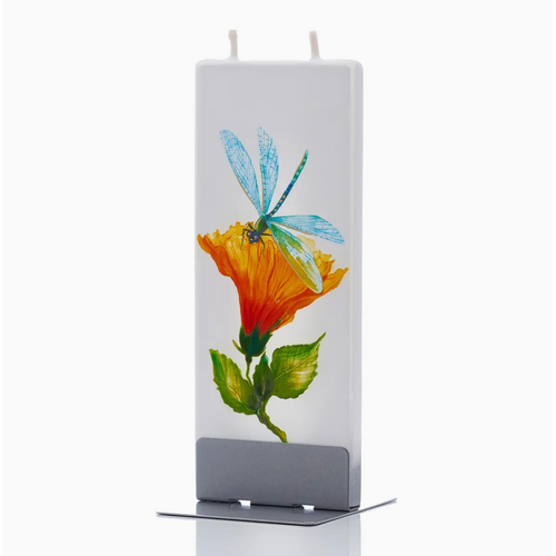 Flatyz Flat Candle Dragon Fly with Hibiscus