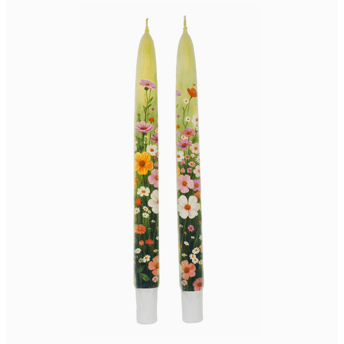 Flatyz Flat Taper Candle Spring is Here Set of 2