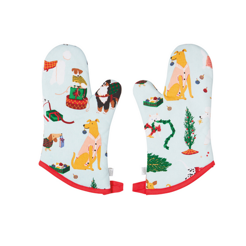 Now Designs Oven Mitt Set Holiday Hounds Now Designs Oven Mitt Set Holiday Hounds