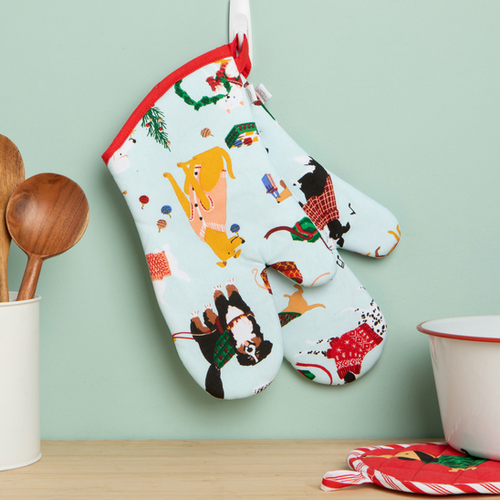 Now Designs Oven Mitt Set Holiday Hounds Now Designs Oven Mitt Set Holiday Hounds