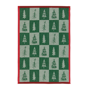 Now Designs Tea Towel Jacquard Christmas Tree Checks Now Designs Tea Towel Jacquard Christmas Tree Checks