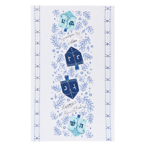 Now Designs Tea Towel Dreidels Hanukkah Now Designs Tea Towel Dreidels Hanukkah