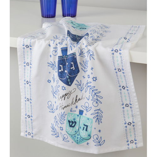 Now Designs Tea Towel Dreidels Hanukkah Now Designs Tea Towel Dreidels Hanukkah