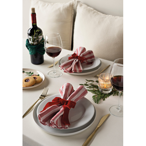 Now Designs Napkin Peppermint Stripe Red Now Designs Napkin Peppermint Stripe Red