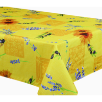 Tablecloth Oliviera Yellow 58 x 94 Inch