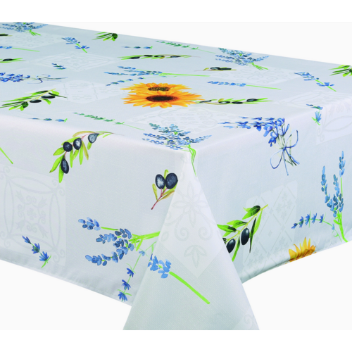 Texstyles Deco Tablecloth Oliviera Natural 58 x 78 Inch