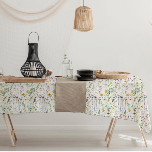 Texstyles Deco Tablecloth Wild Bouquet 58 x 108 Inch