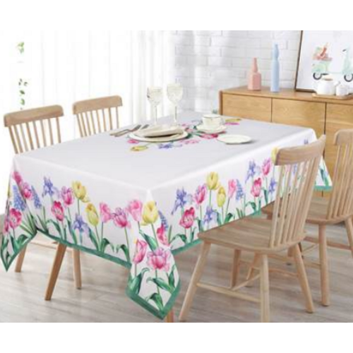 Texstyles Deco Tablecloth Tulips 54 x 72 Inch