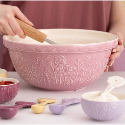 Mason Cash Mason Cash Mixing Bowl Rose Meadow Pink 29cm Mason Cash Mason Cash Mixing Bowl Rose Meadow Pink 29cm