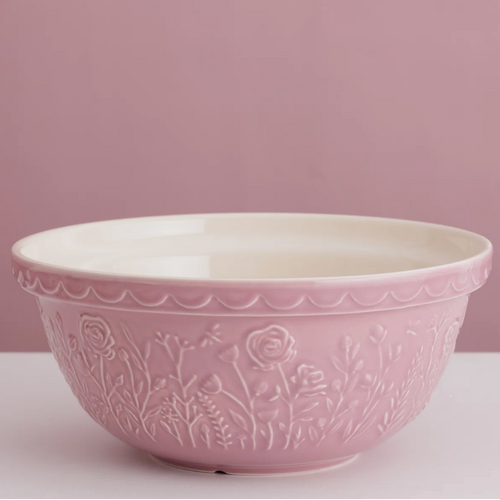 Mason Cash Mason Cash Mixing Bowl Rose Meadow Pink 29cm Mason Cash Mason Cash Mixing Bowl Rose Meadow Pink 29cm