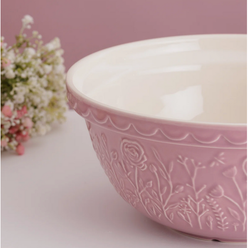 Mason Cash Mason Cash Mixing Bowl Rose Meadow Pink 29cm Mason Cash Mason Cash Mixing Bowl Rose Meadow Pink 29cm