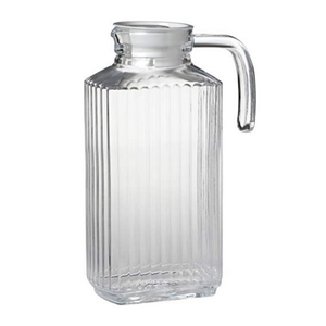 TRUDEAU Glass Jug with Lid Linea 63.5oz TRUDEAU Glass Jug with Lid Linea 63.5oz
