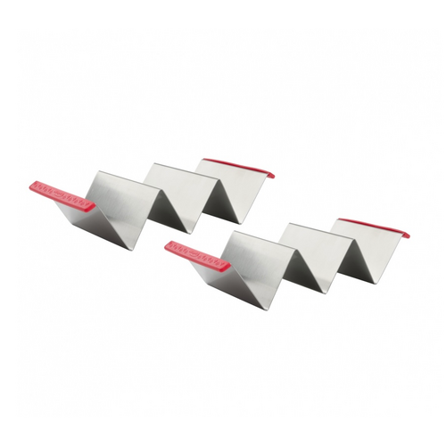 TRUDEAU Taco Holder Stainless Steel Set of 2
