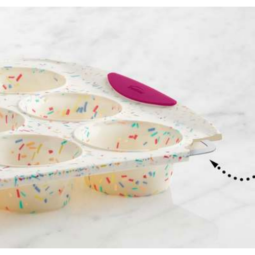 TRUDEAU Muffin Pan Structure Silicone Confetti