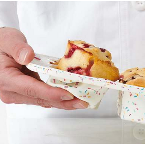 TRUDEAU Muffin Pan Structure Silicone Confetti