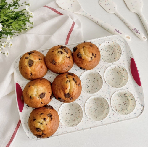 TRUDEAU Muffin Pan Structure Silicone Confetti