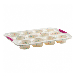TRUDEAU Muffin Pan Structure Silicone Confetti