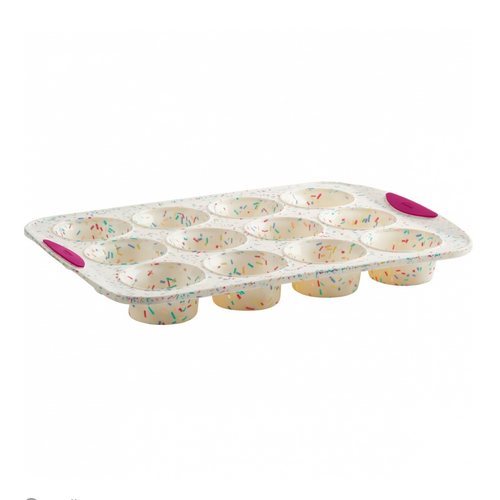 TRUDEAU Muffin Pan Structure Silicone Confetti