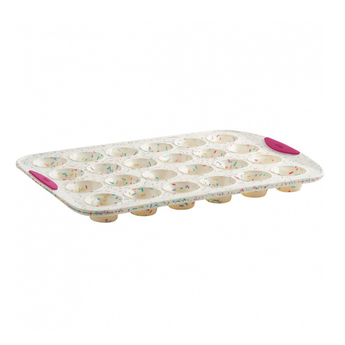 TRUDEAU Mini Muffin Pan Structure Silicone Confetti