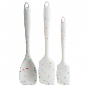 TRUDEAU Spatulas Silicone Set of 3 Confetti