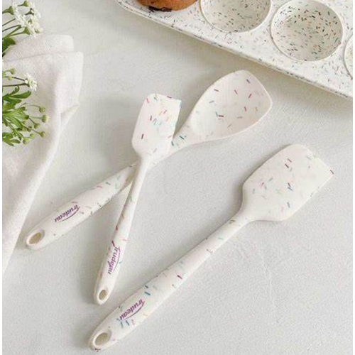 TRUDEAU Spatulas Silicone Set of 3 Confetti