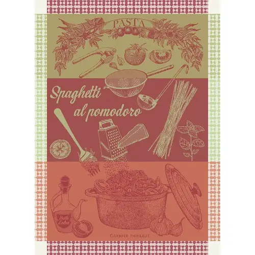 Garnier Thiebaut Garnier Thiebaut Tea Towel Spaghetti Pomodoro Basilic