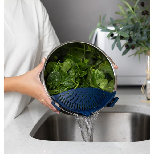 Fox Run Silicone Pot Strainer Blue