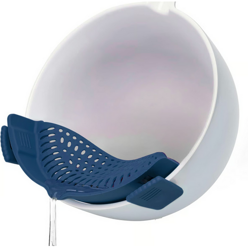 Fox Run Silicone Pot Strainer Blue
